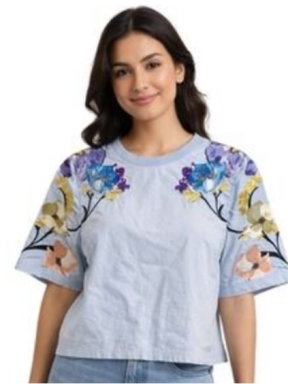 3.1 Phillip Lim embroidered floral top